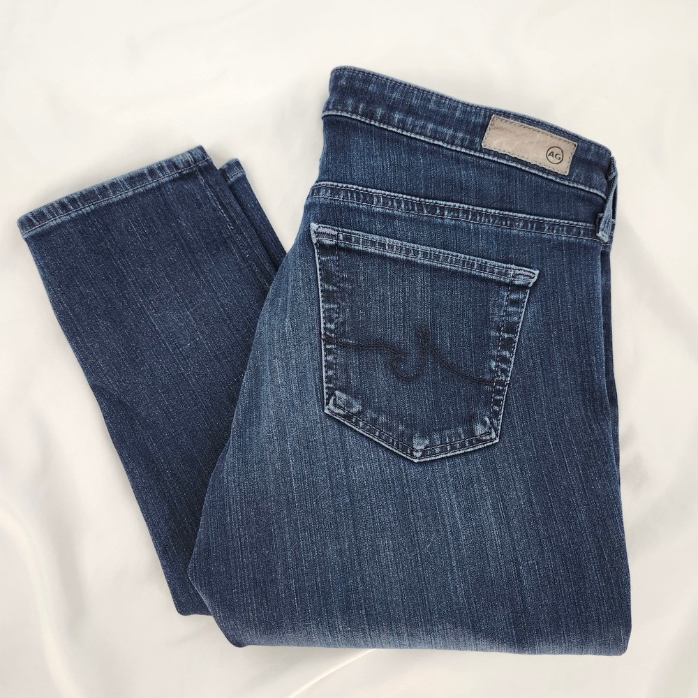 AG Adriano Goldschmied Legging Ankle Jeans Size 28R Dark Wash Super Skinny